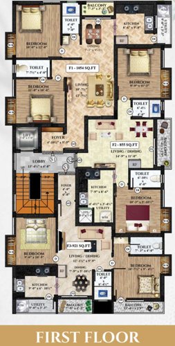  indus-garden Indus Garden Cluster Plan for 1st Floor