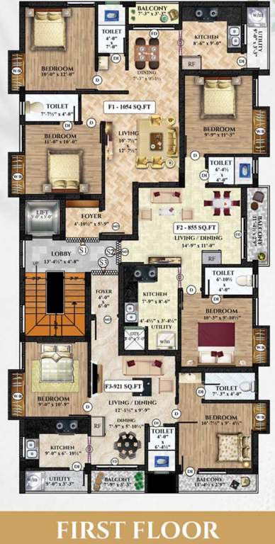 indus garden Indus Garden Cluster Plan for 1st Floor