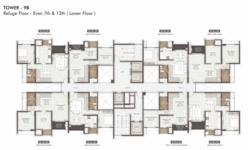 Tower 9B 7th & 12th Floor Lower Cluster Plan island-of-joy-project-b Tower 9B 7th & 12th Floor Lower Cluster Plan