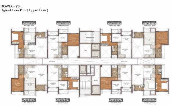 Tower 9B Typical Upper Cluster Plan island-of-joy-project-b Tower 9B Typical Upper Cluster Plan