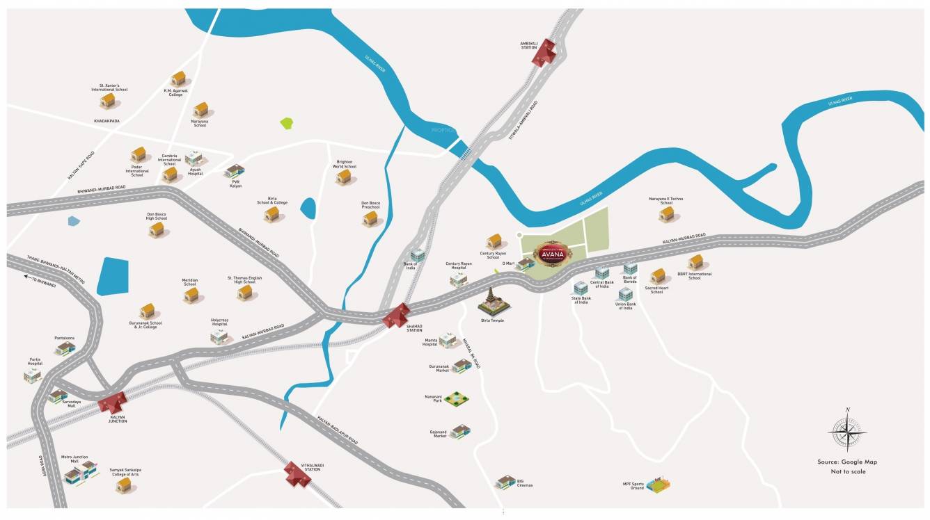  antilia phase viii avana Location Plan