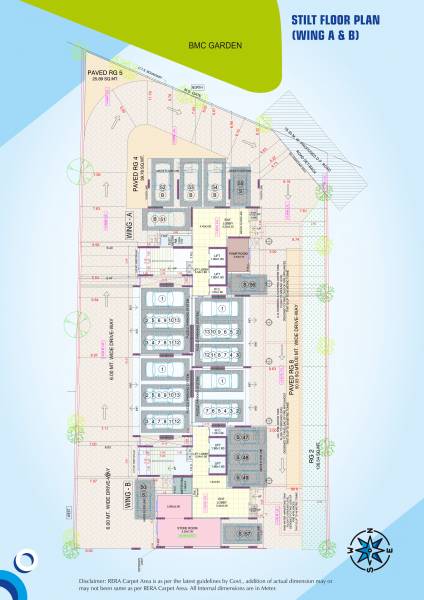  kavya A & B Wing Cluster Plan for Stilt Floor