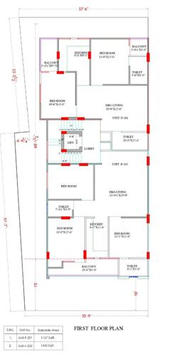  shivangan-prime Shivangan Prime First Floor Cluster Plan