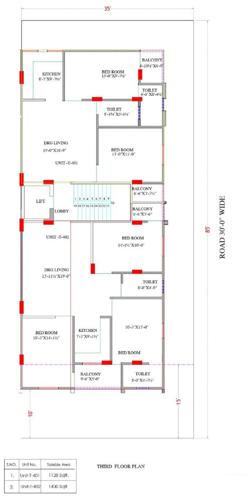  shivangan-prime Shivangan Prime Third Floor Cluster Plan