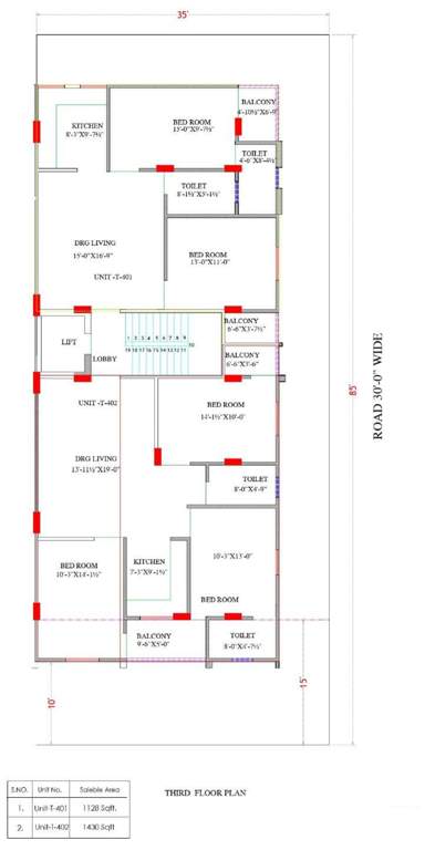  shivangan prime Shivangan Prime Third Floor Cluster Plan