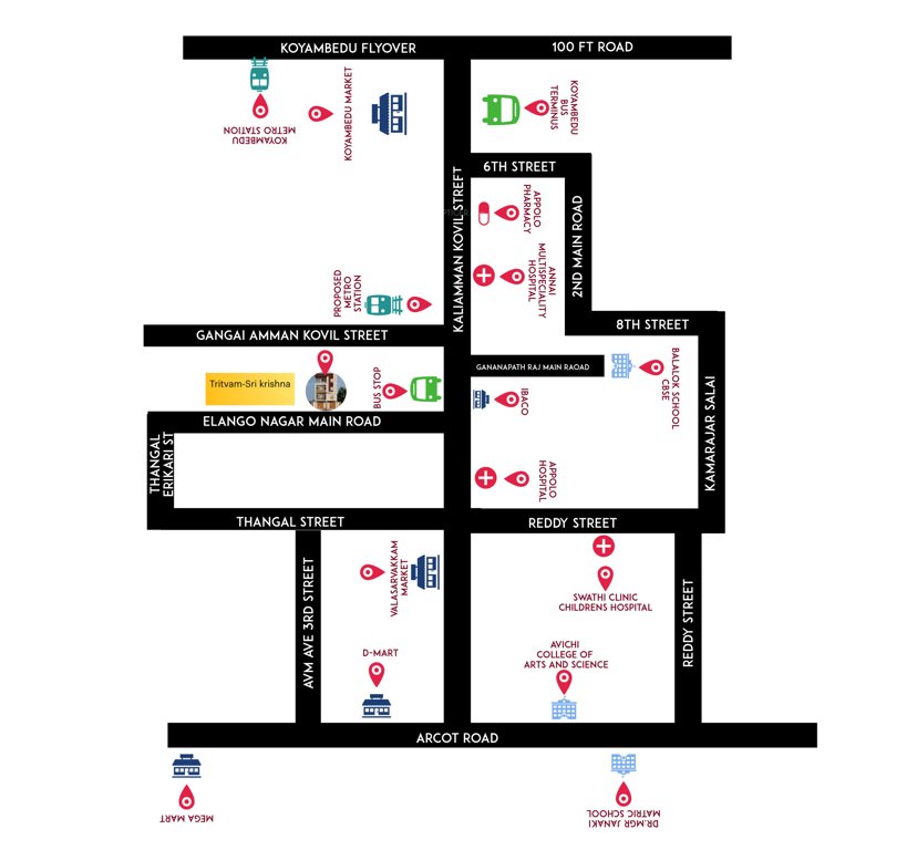  sri krishna Location Plan