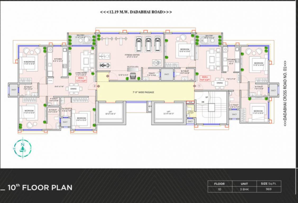  pratap legacy Pratap Legacy Cluster Plan For 10th Floor