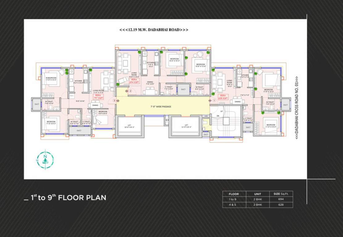  pratap legacy Pratap Legacy Cluster Plan From 1st To 9th Floor