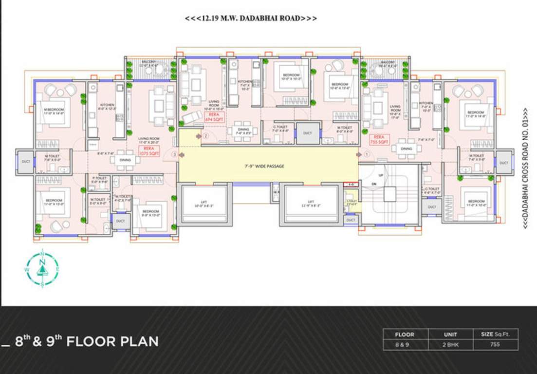 pratap legacy Pratap Legacy Cluster Plan From 8th To 9th Floor