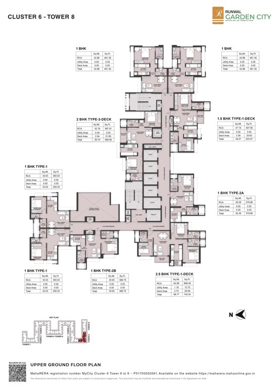 gardens city cluster 6 tower 6 to 9 Tower 8 Cluster Plan