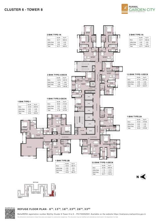 gardens city cluster 6 tower 6 to 9 Tower 8 Cluster Plan from 8th to 33th Floor