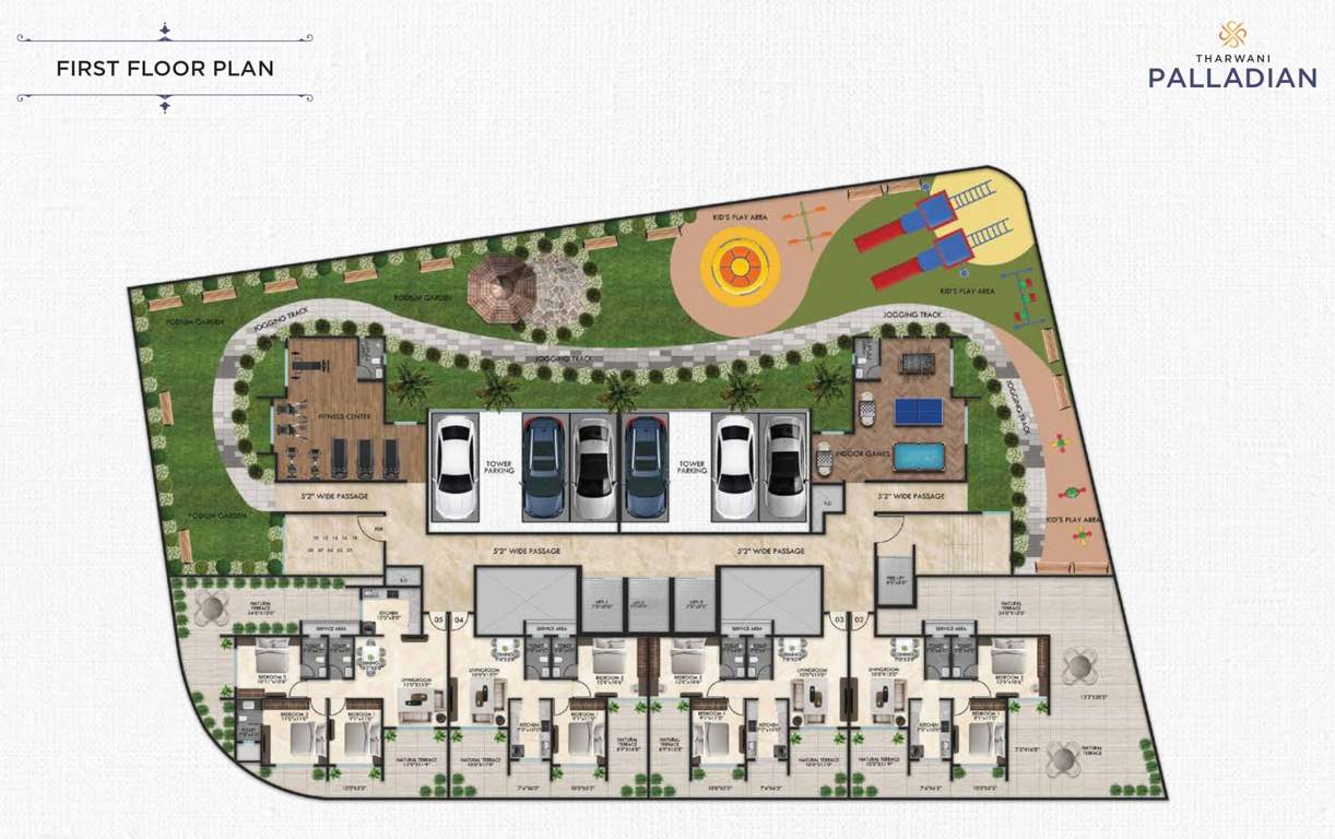  palladian Palladian Cluster Plan for 1st Floor
