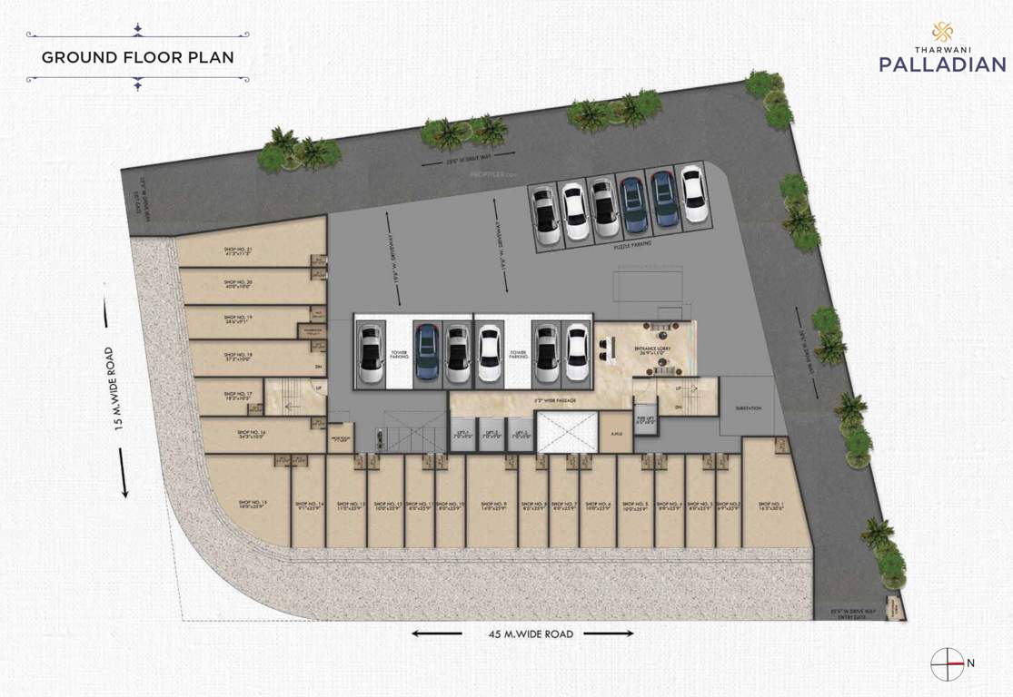  palladian Palladian Cluster Plan for ground Floor