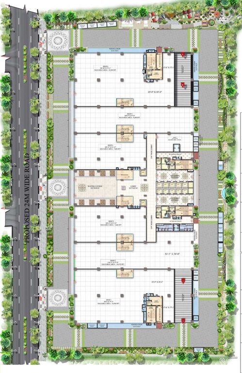  sadguru images capital park Sadguru Images Capital Park Cluster Plan For Ground Floor