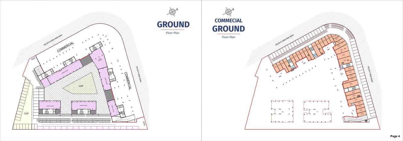  sky A, B, C, D, E, F, G  Cluster Plan for ground Floor