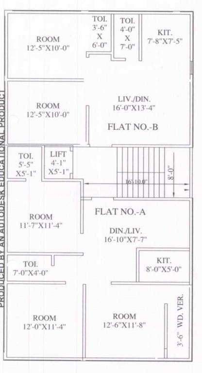  shivam prisma Building 1 Cluster Plan for Typical Floor