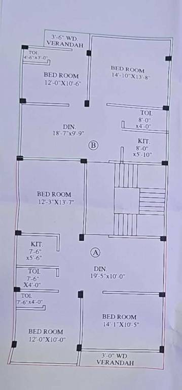  shivam prisma Building 2 Cluster Plan for Typical Floor