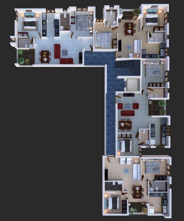  maithree apartments Maithree Apartments Cluster Plan