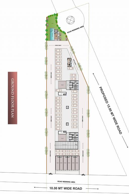  elite Block A, B Ground Cluster Plan