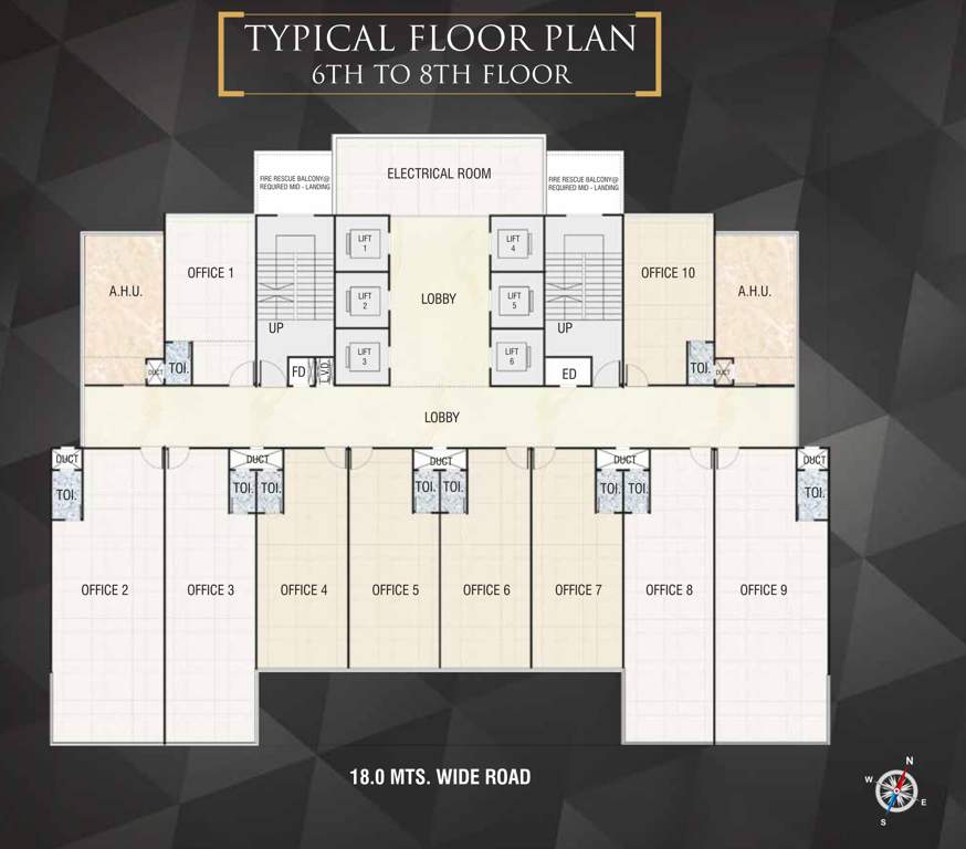  plan s business park Plan S Business Park Cluster Plan from 6th to 8th Floor