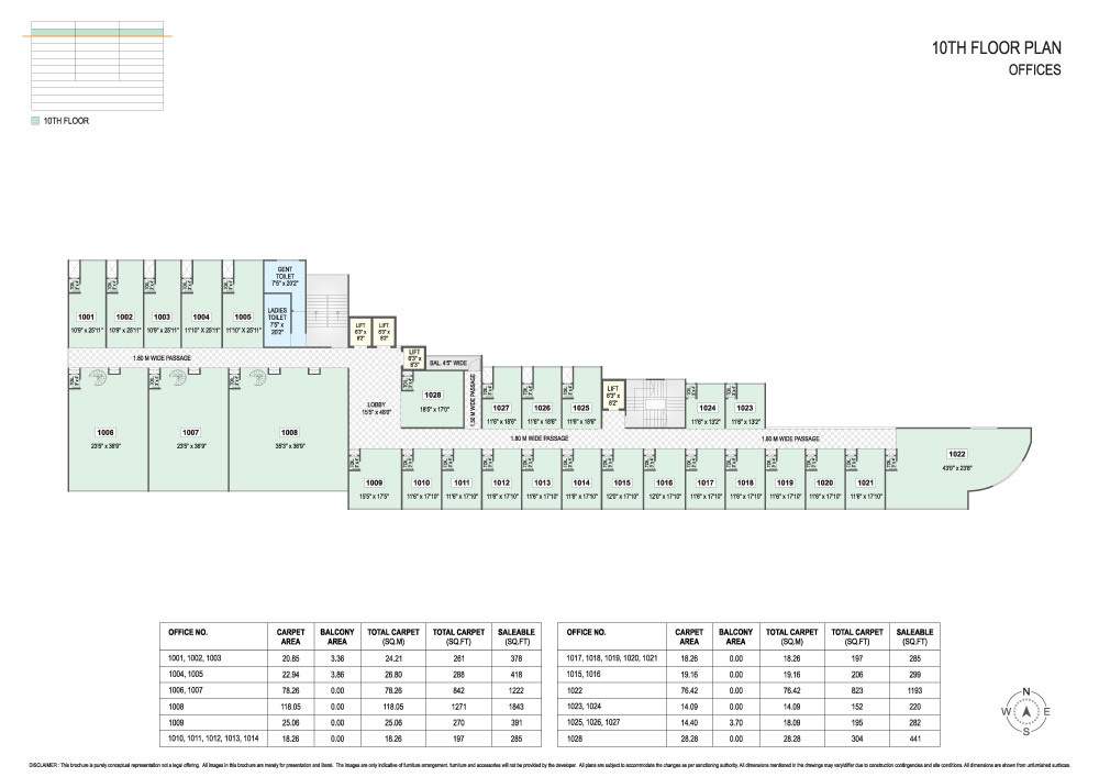  41 city hub 41 City Hub Building Cluster Plan for 10th Floor