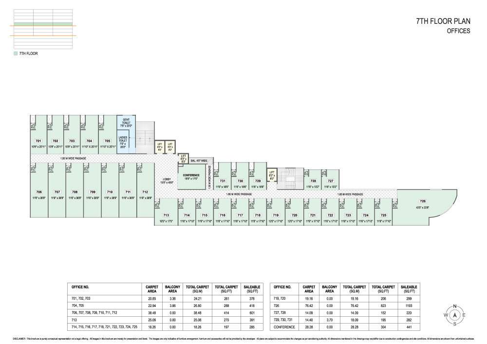  41 city hub 41 City Hub Building Cluster Plan for 7th Floor