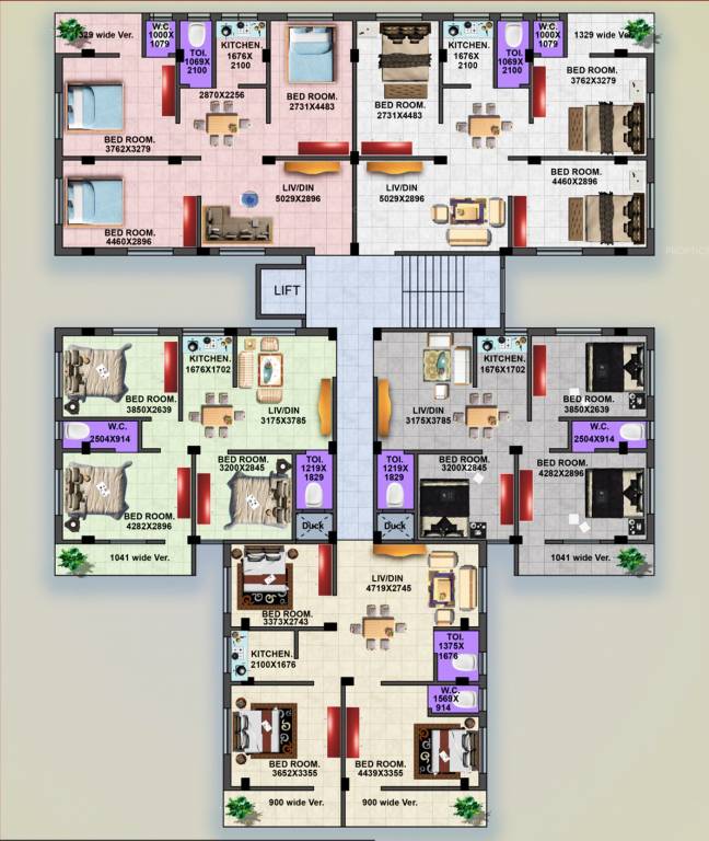  galaxia dreams Galaxia Dreams Typical Floor Cluster Plan