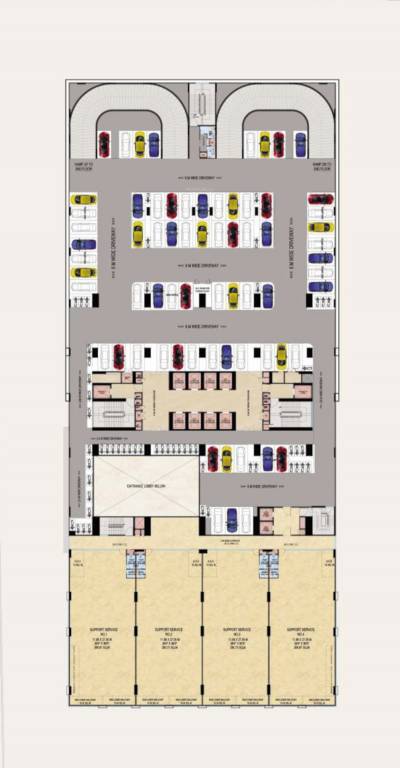  shreeji destiny Shreeji Destiny Typical Floor Cluster Plan