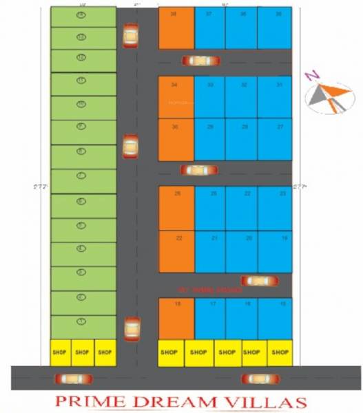  prime-dream-villas Layout Plan