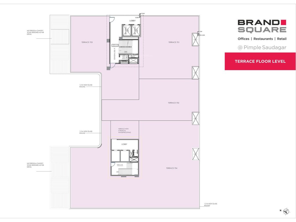  brand square Brand Square Terrace Floor Cluster Plan