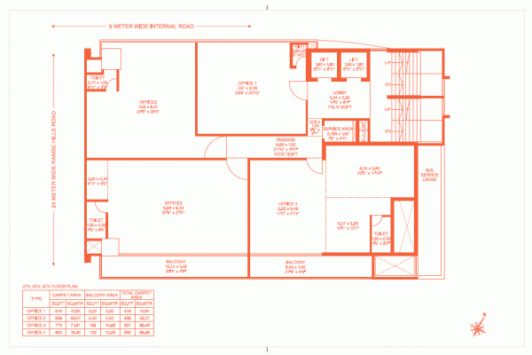  capitol VB Capitol 4th, 5th And  6th Floor Cluster Plan