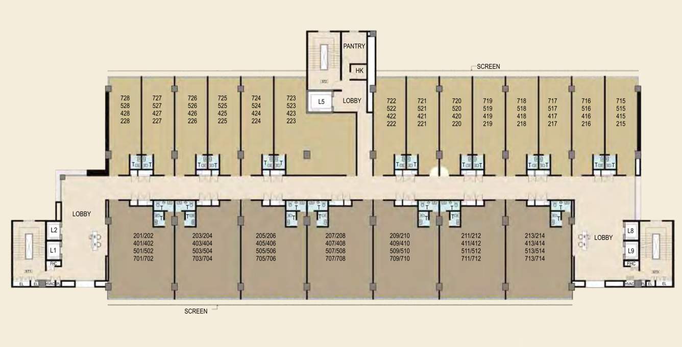  hills plaza C1 Cluster Plan From Office 2nd To 7th Floor