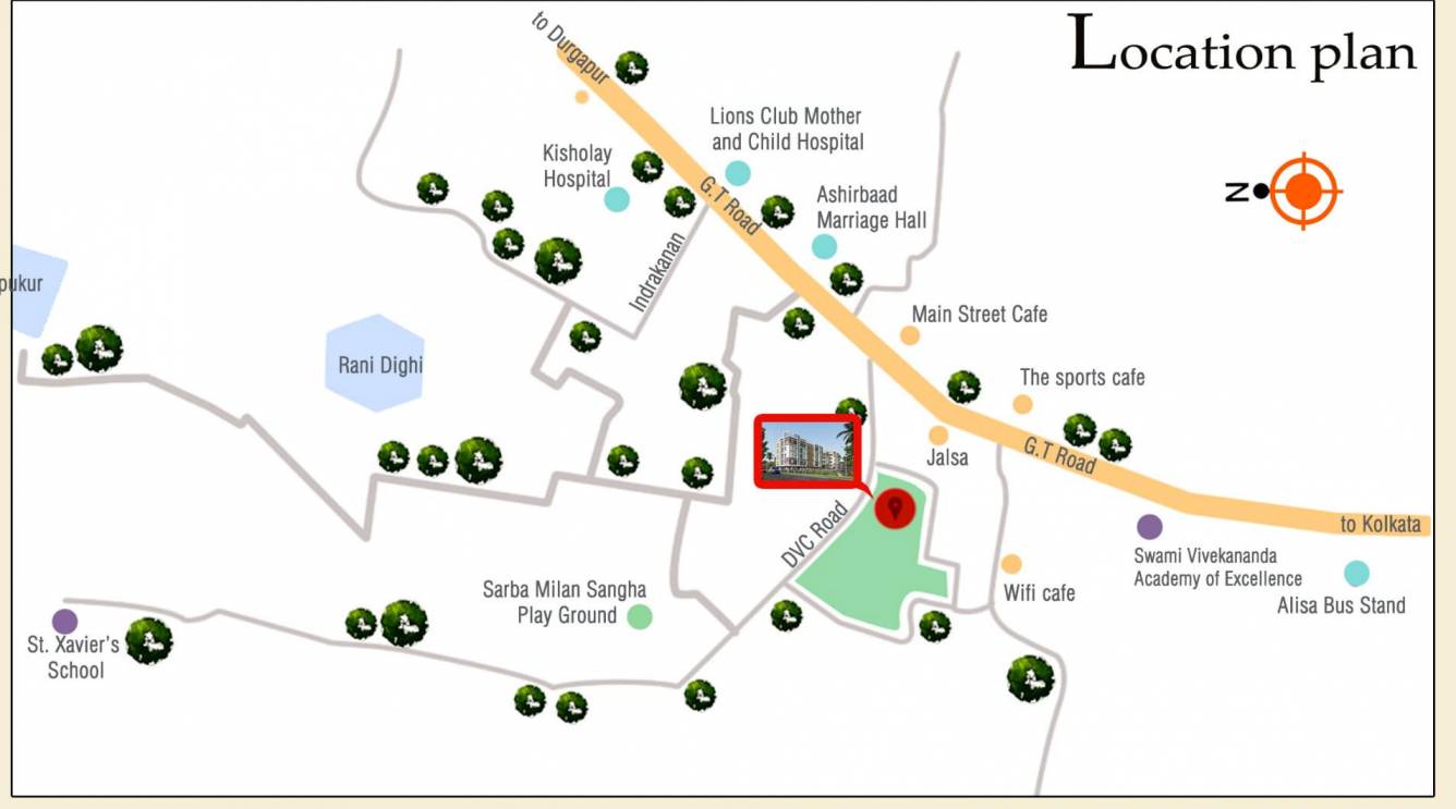 shivangi apartment Location Plan