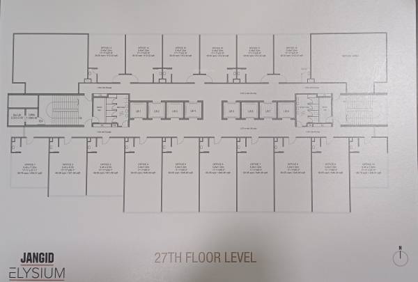  jangid-elysium Jangid Elysium Cluster Plan for 27th Floor