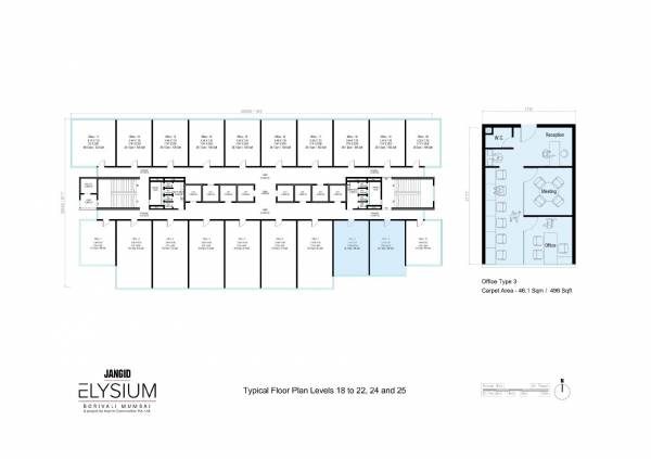 jangid-elysium Jangid Elysium Cluster Plan from 18th to 25th Floor