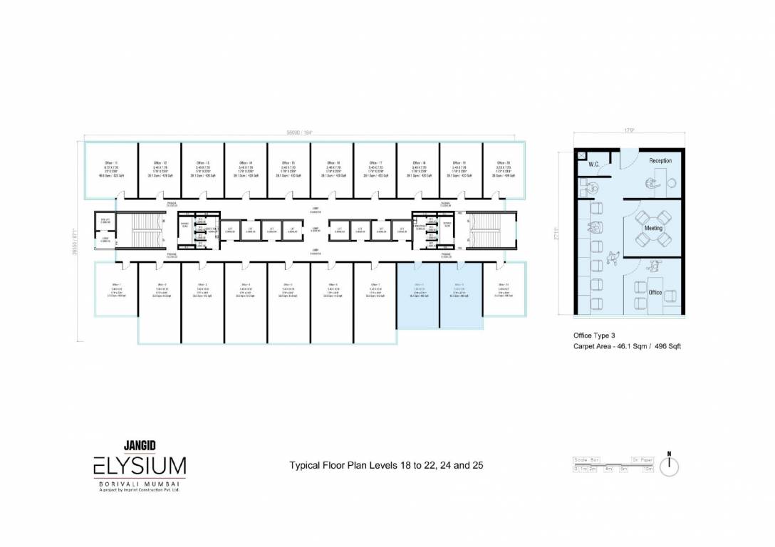  jangid elysium Jangid Elysium Cluster Plan from 18th to 25th Floor