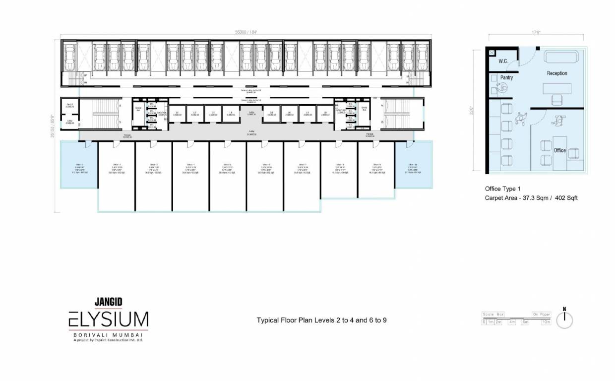  jangid elysium Jangid Elysium Cluster Plan from 2nd to 9th Floor