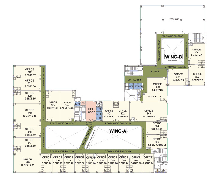  empress Wing A And B Cluster Plan For 8th Floor
