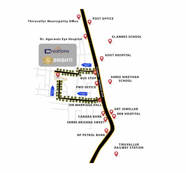  srishti Location Plan