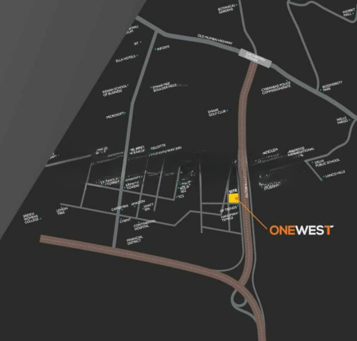  one west Location Plan