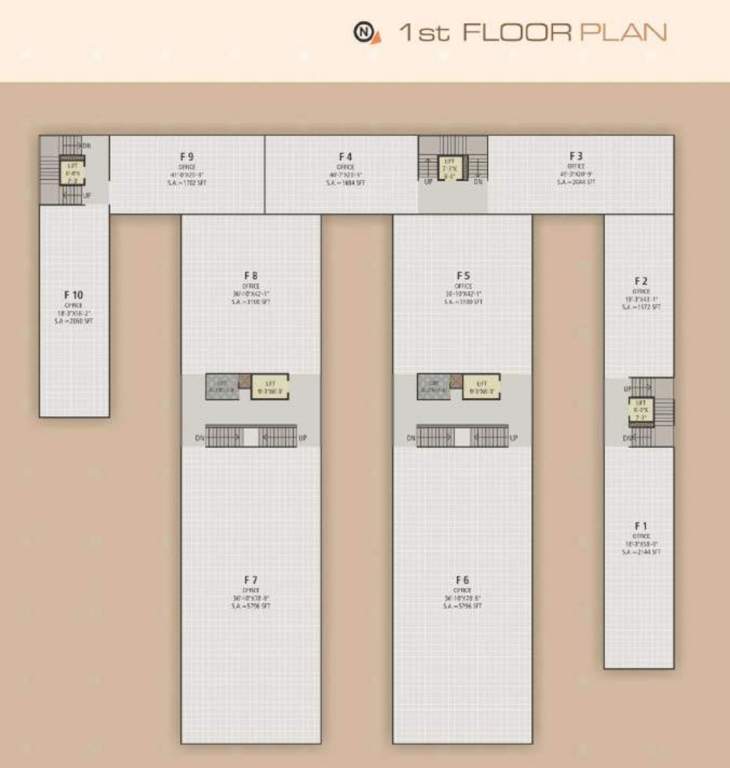  ofira business hub Ofira Business Hub Cluster Plan for 1st Floor