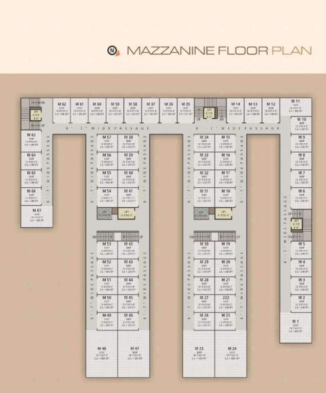  ofira business hub Ofira Business Hub Typical Floor Cluster Plan