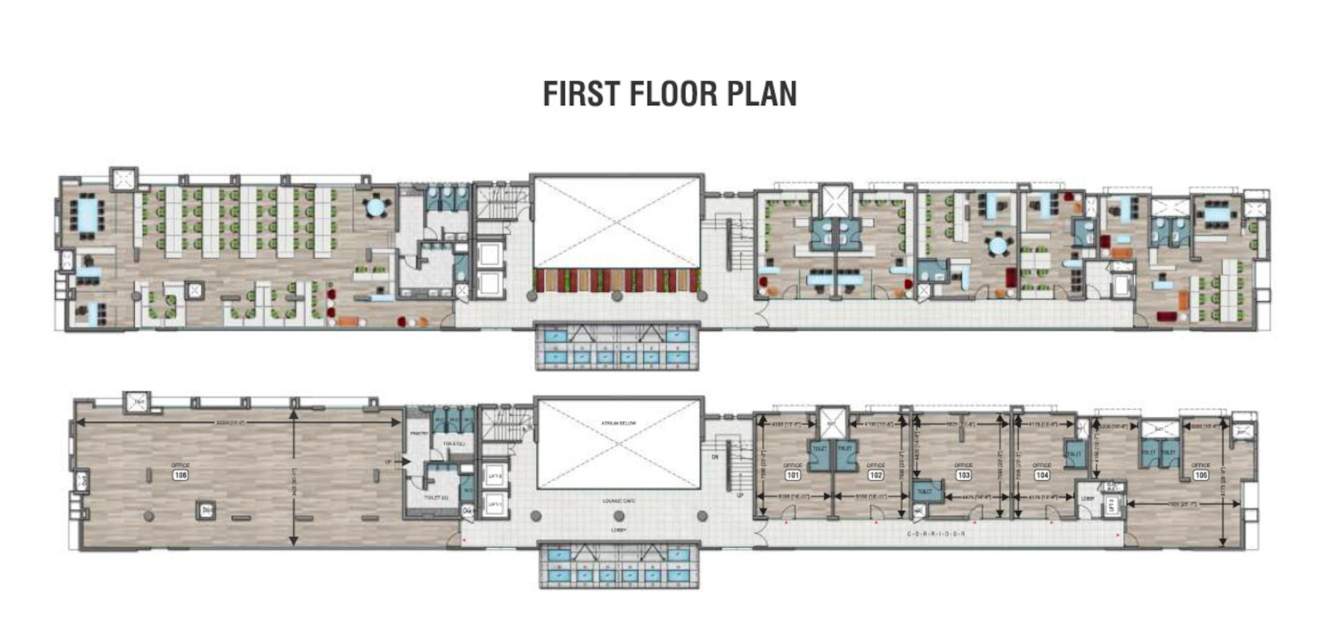  seasons business square Seasons Business Square Cluster Plan for 1st Floor