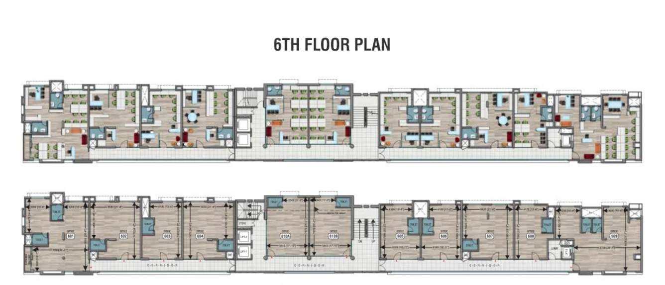  seasons business square Seasons Business Square Cluster Plan for 6th Floor