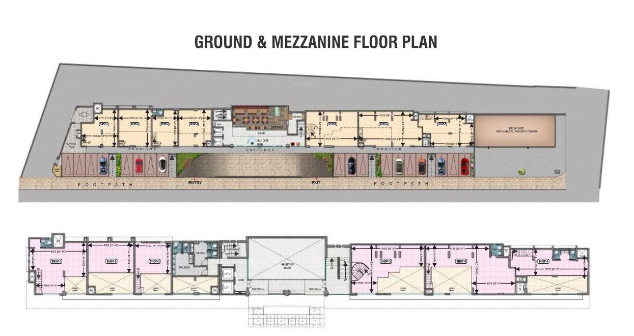  seasons business square Seasons Business Square Ground Floor Cluster Plan