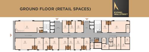  kushal-wall-street Kushal Wall Street Ground Floor Cluster Plan