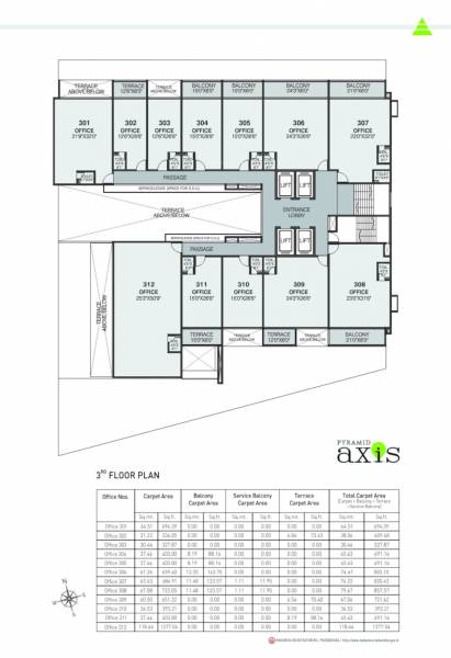  axis Axis Cluster Plan for 3rd Floor