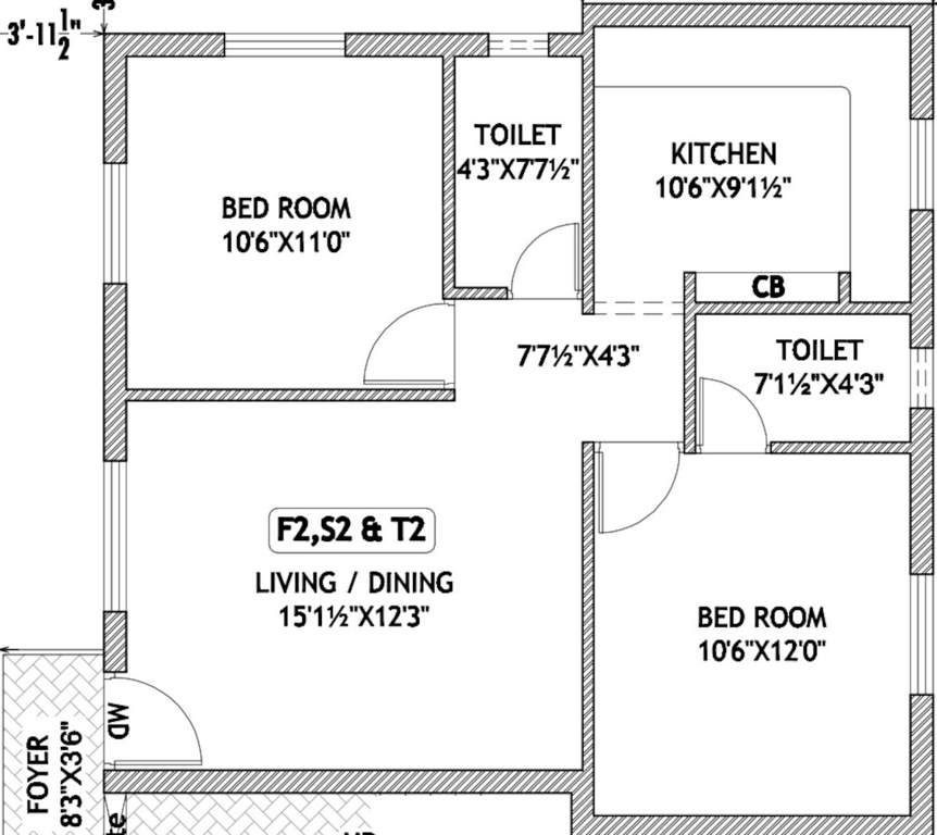  ojas apartment Ojas Apartment Typical Cluster Plan