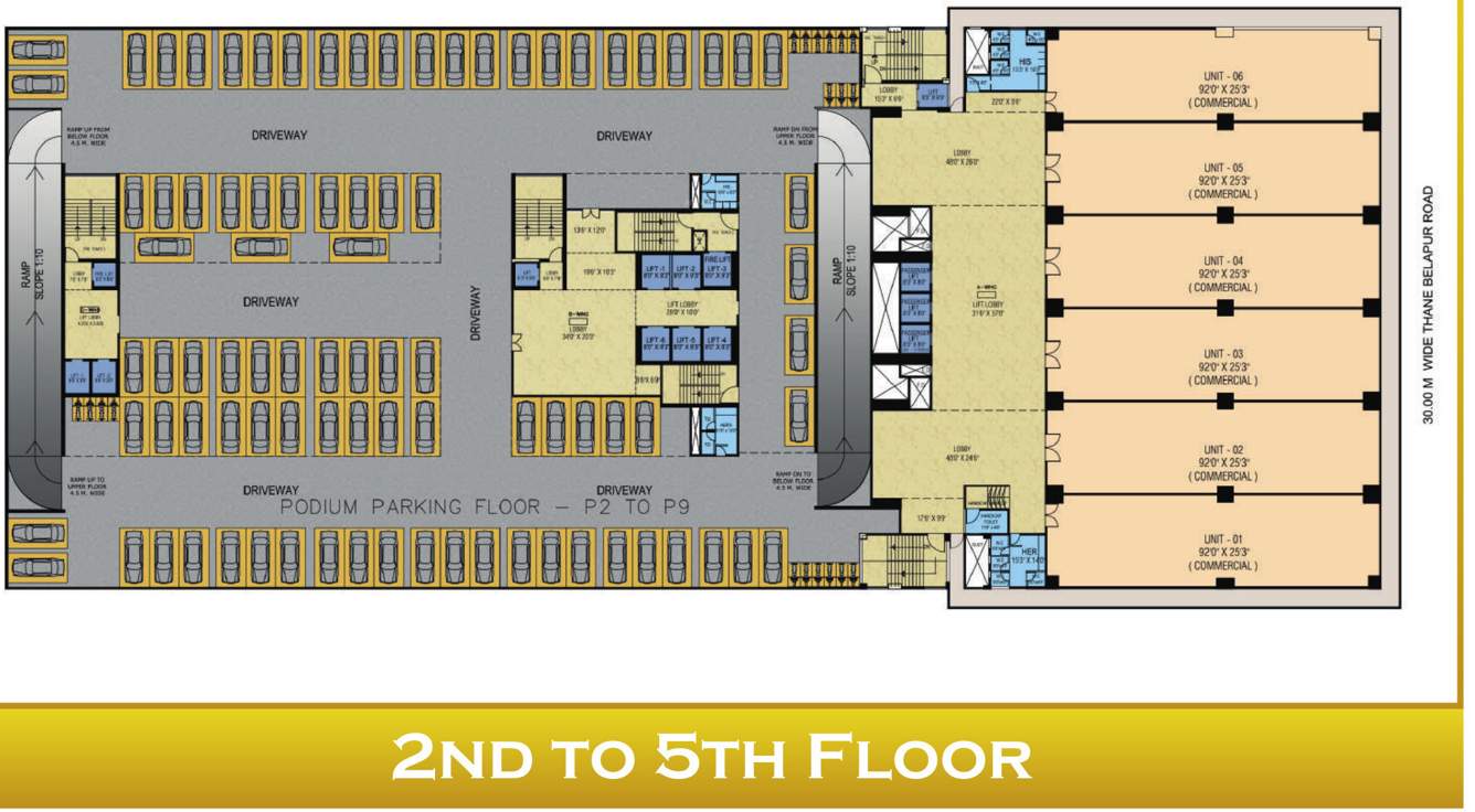  plan m business park Plan M Business Park Cluster Plan From 2nd To 5th Floor