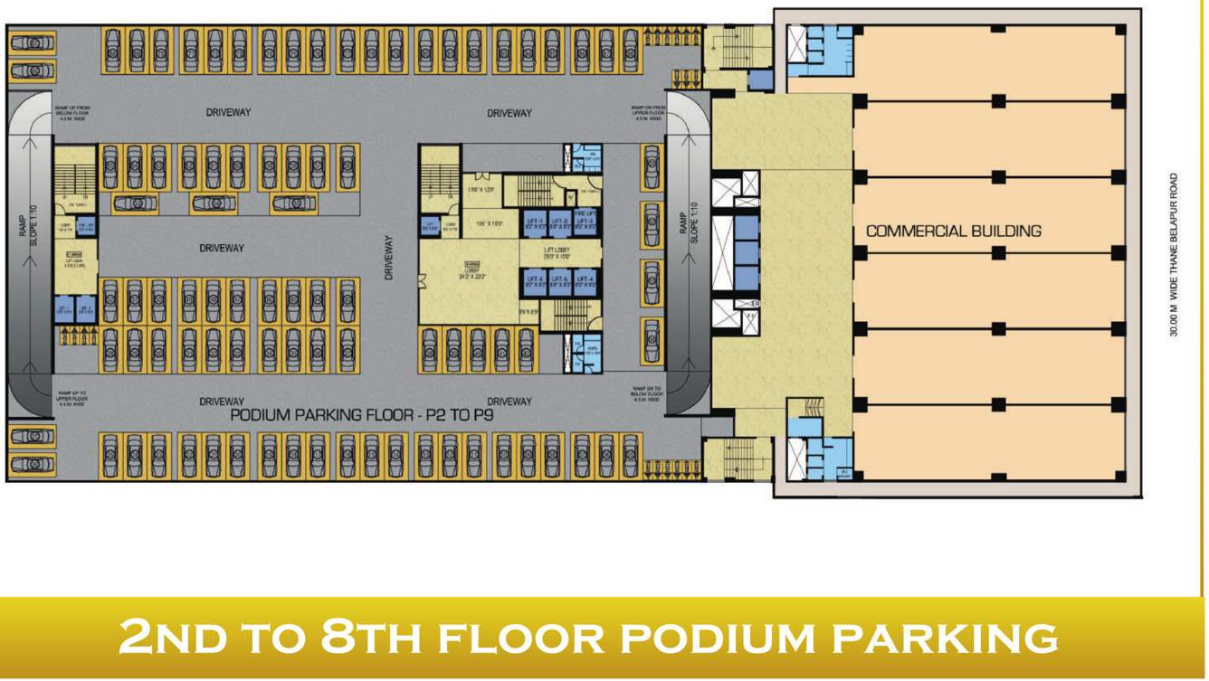  plan m business park Plan M Business Park Podium Cluster Plan From 2nd To 8th Floor